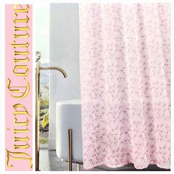 Juicy Couture Bath Juicy Couture Home Sheer Pink Glitter Hearts